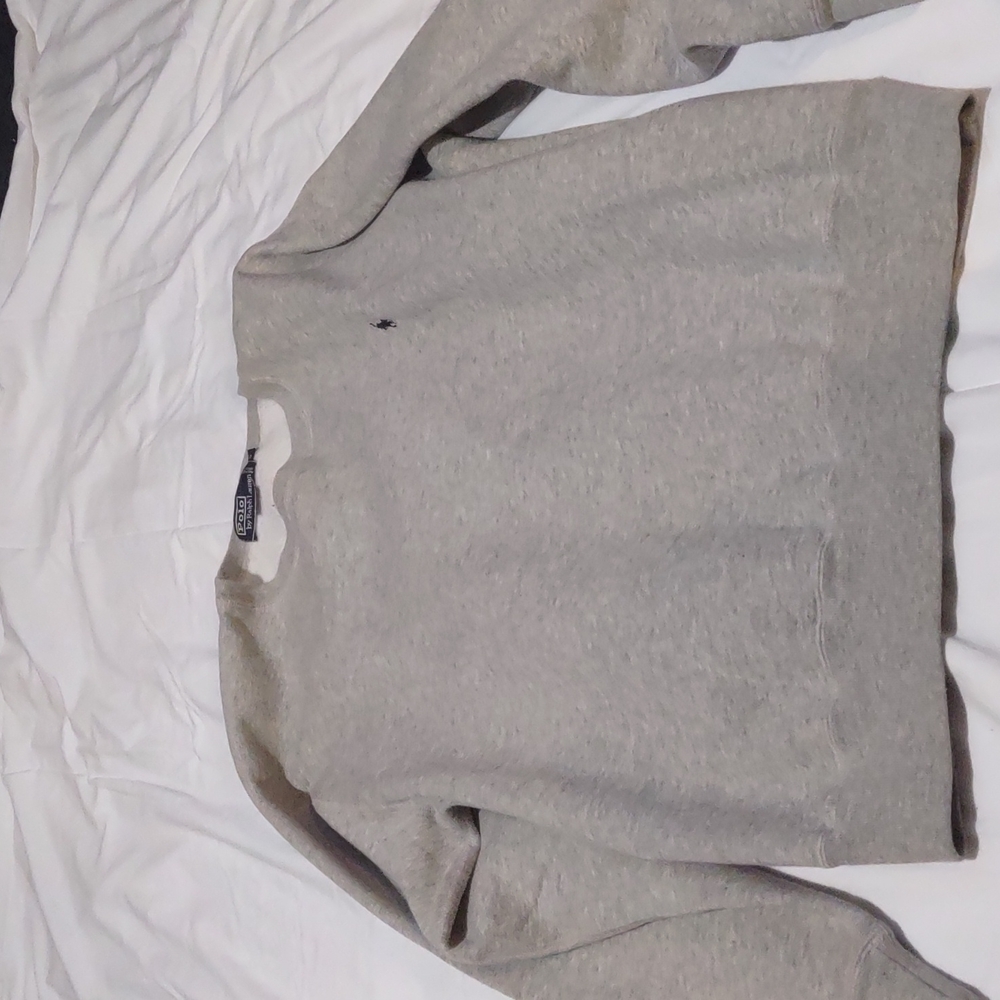 Polo by Ralph Lauren gray sweatshirt small long sleeve